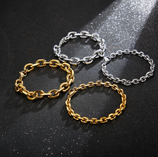 Cuban Curb Chain Steel Mens Bracelet