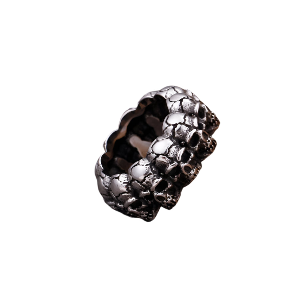 Cracked Skulls Mens Ring