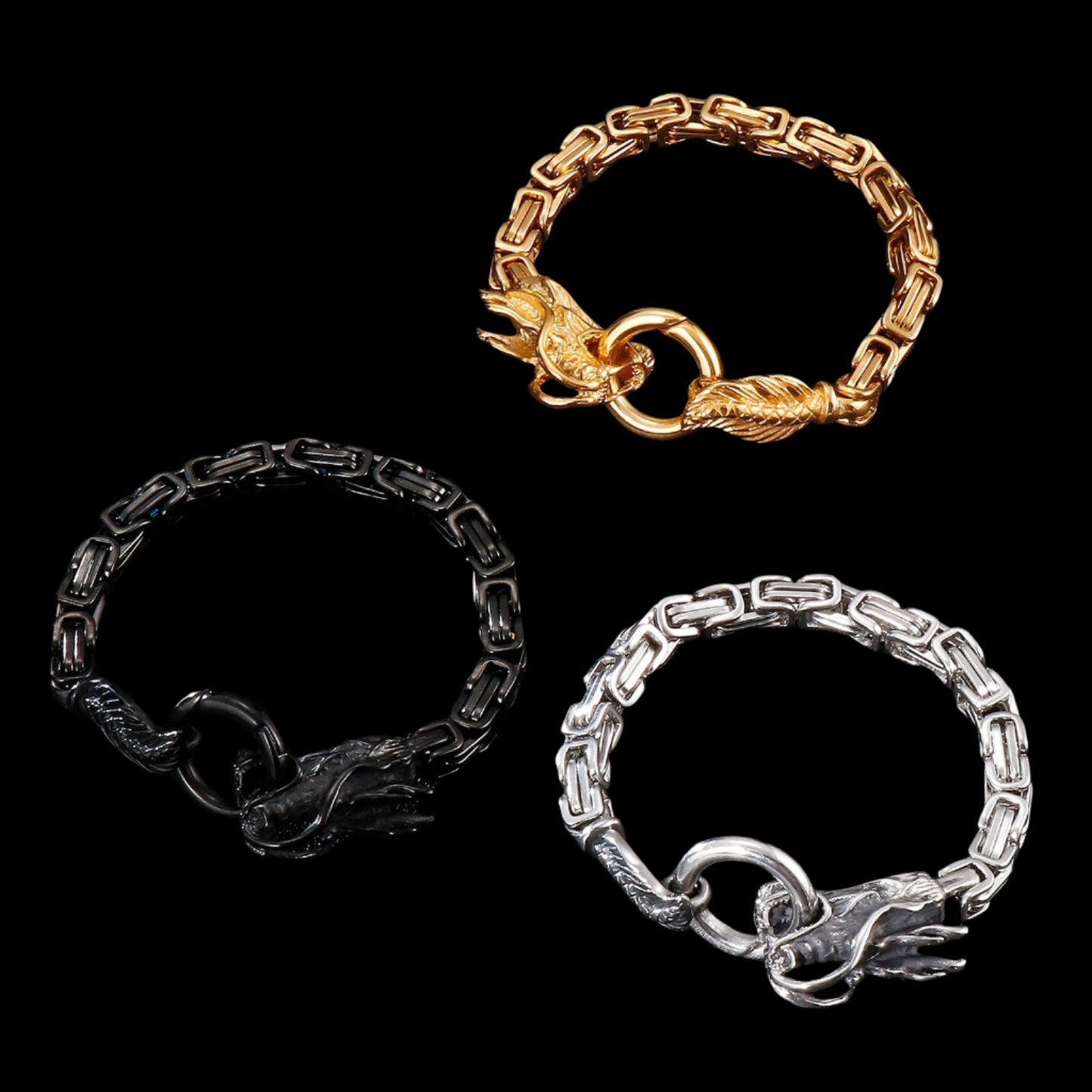 Dragon Byzantine Chain Bracelet