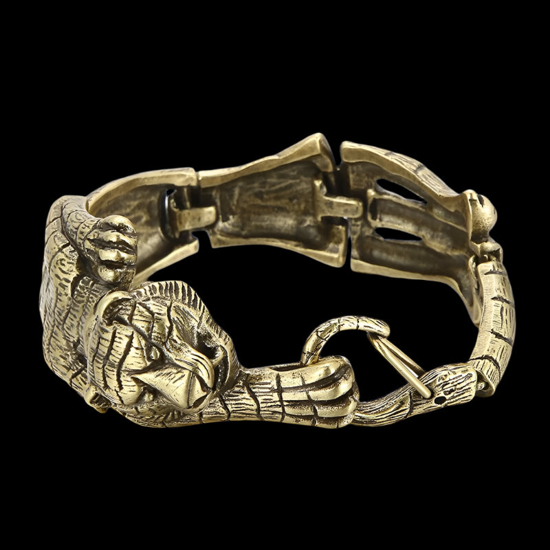 Golden Tiger Mens Bracelet