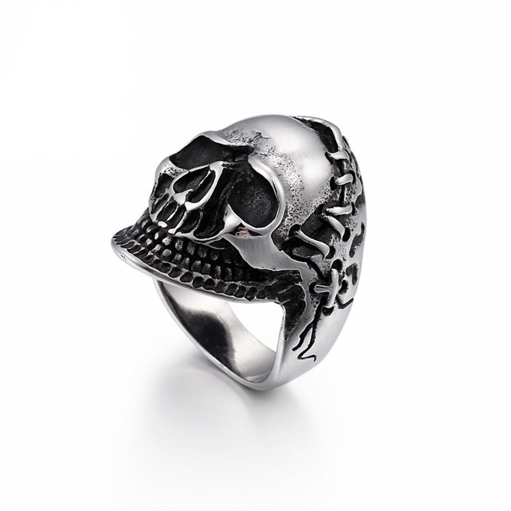 Gothic Frankenstein's Monster Skull Ring