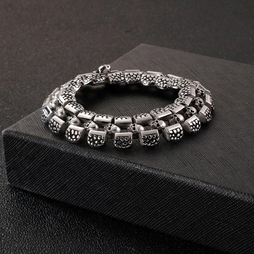 Heavy Metal V Link Mens Bracelet