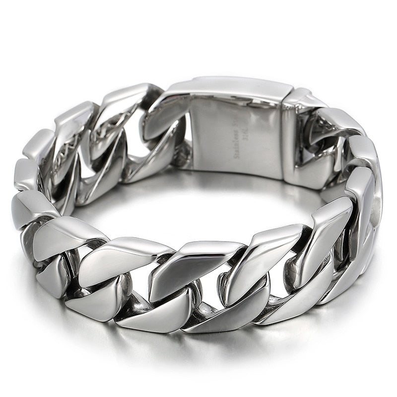 Classic Cuban Chain Mens Bracelet
