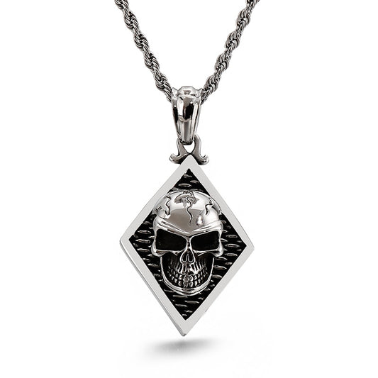 Heavy Skull Pendant Necklace