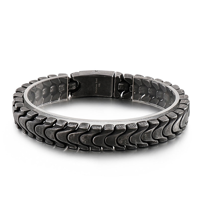 Ouroboros Snake Mens Bracelet