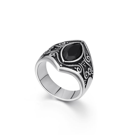Scrollwork Empire Mens Ring
