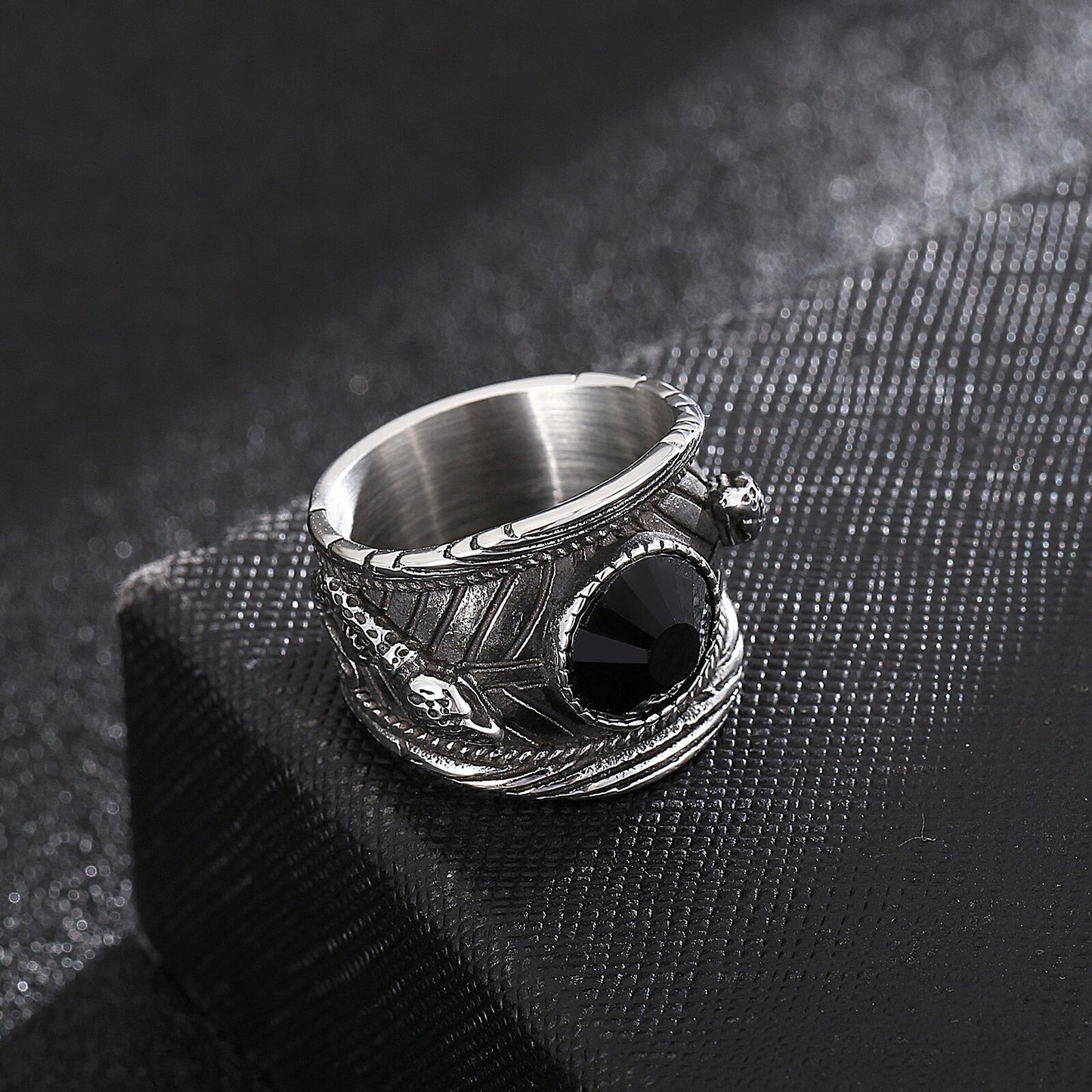 Ravensbeak Black Crystal Ring