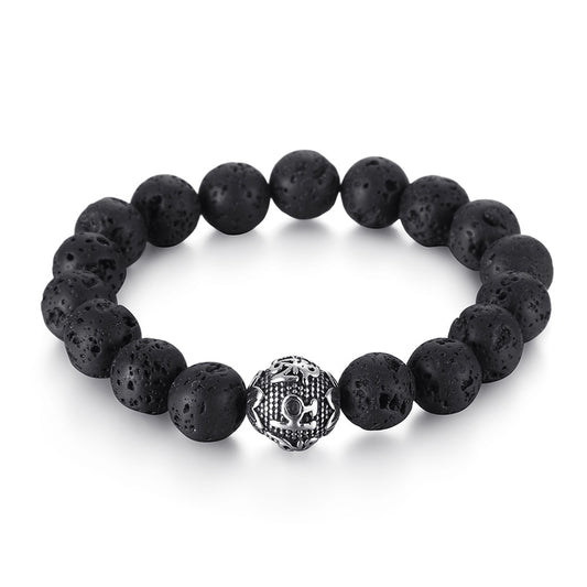 Vintage Beads Tiger Eye Mens Bracelet