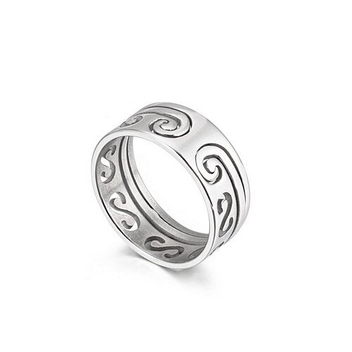 Scrollwork Colorblock Ring