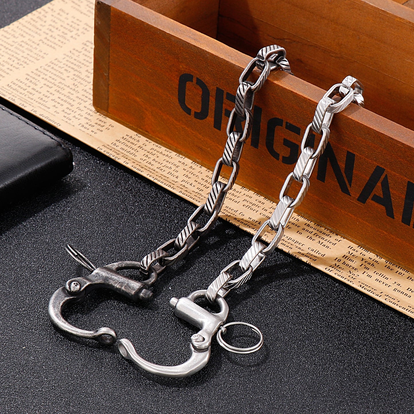 Grenade Clasp Military-Finish Bracelet