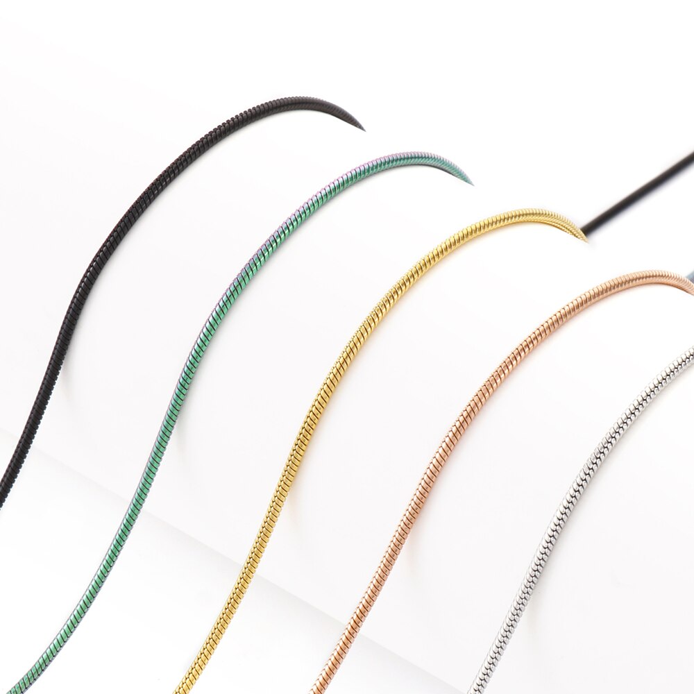 Classic Stainless Steel Snake Chain Necklace