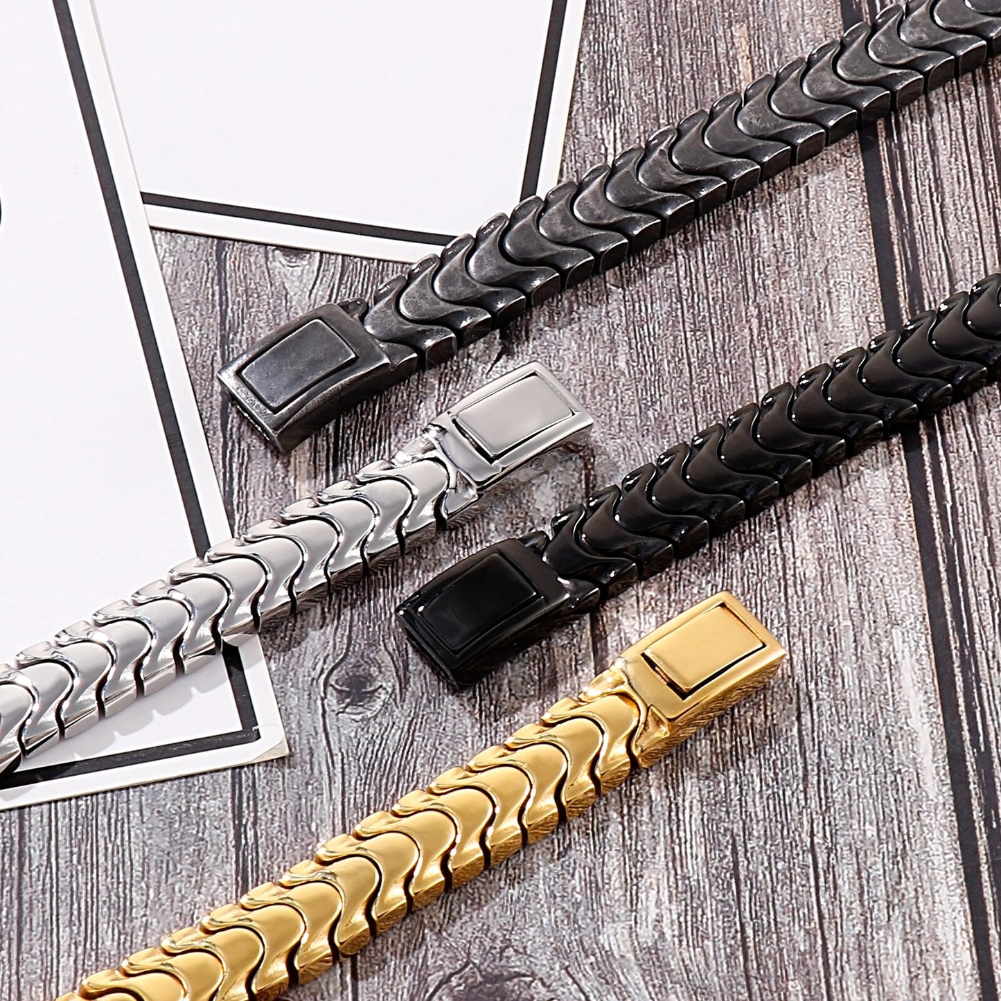 Ouroboros Snake Mens Bracelet