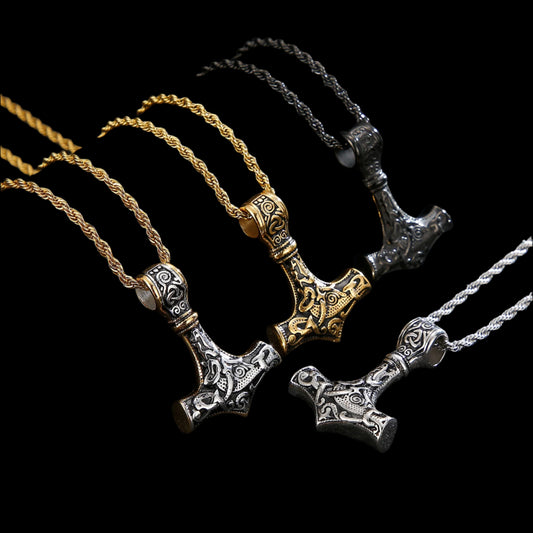 Thor's Hammer Mjolnir Pendant Necklace
