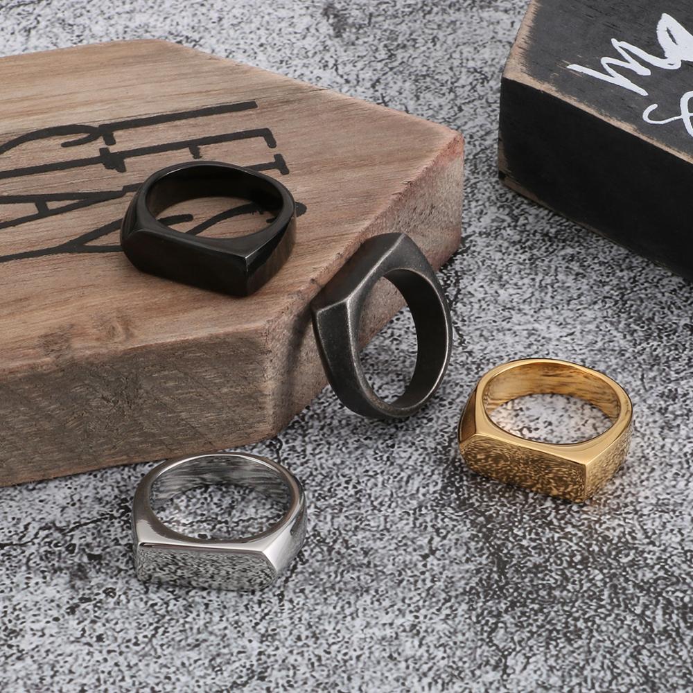 Bullet Silhouette Signet Ring