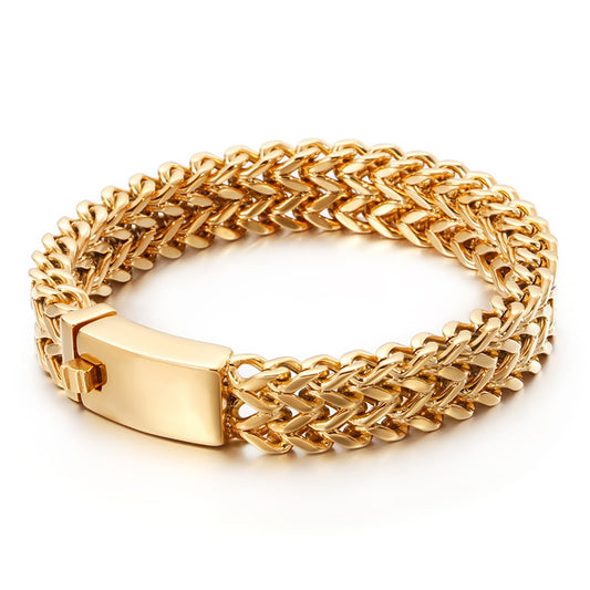 Wheat Chain Mens Bracelet