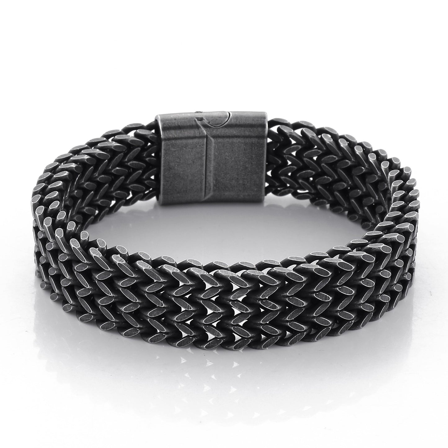 Triple Strand Mens Chain Bracelet