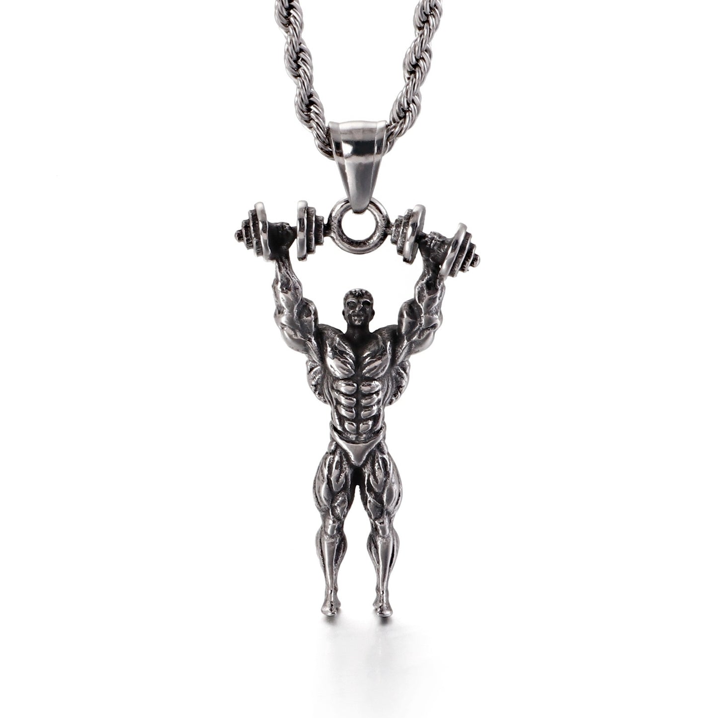 Bodybuilder Pendant Necklace (Bodybuilding Jewelry)