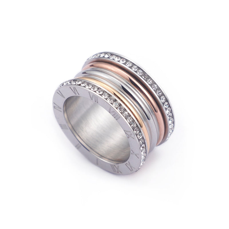 Timekeeper's Roman Numeral Statement Ring