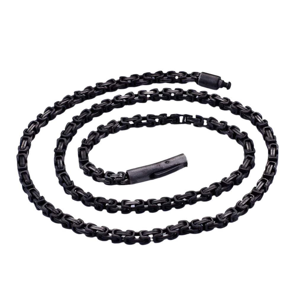 Small Gauge Byzantine Chain Box Chain Necklace