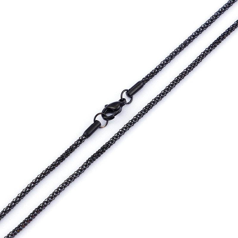 Micro Link Popcorn Chain Necklace