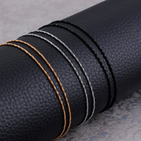 Micro-link Twisted Chain Necklace