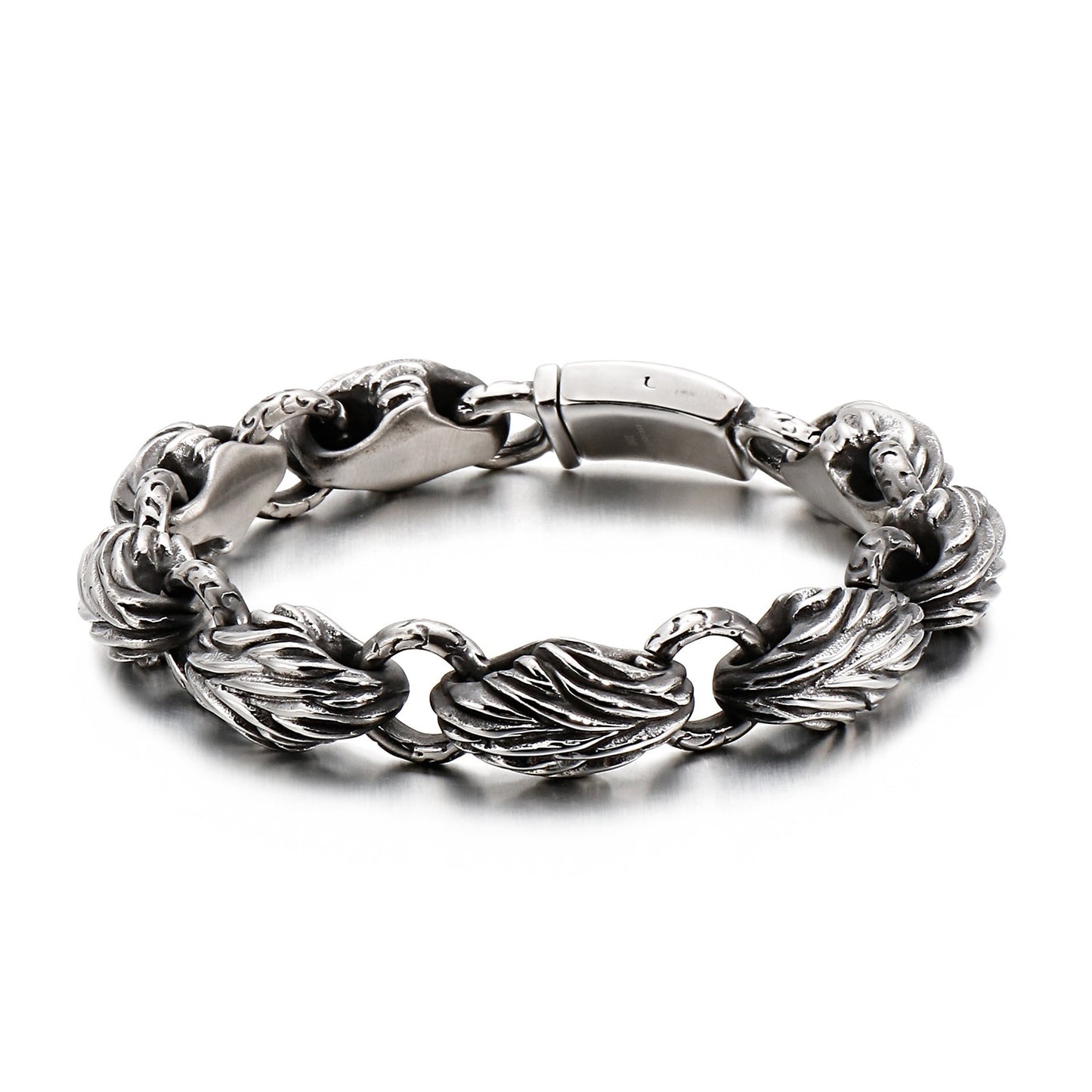 Berserker Animal Totem Fur Link Viking Mens Bracelet