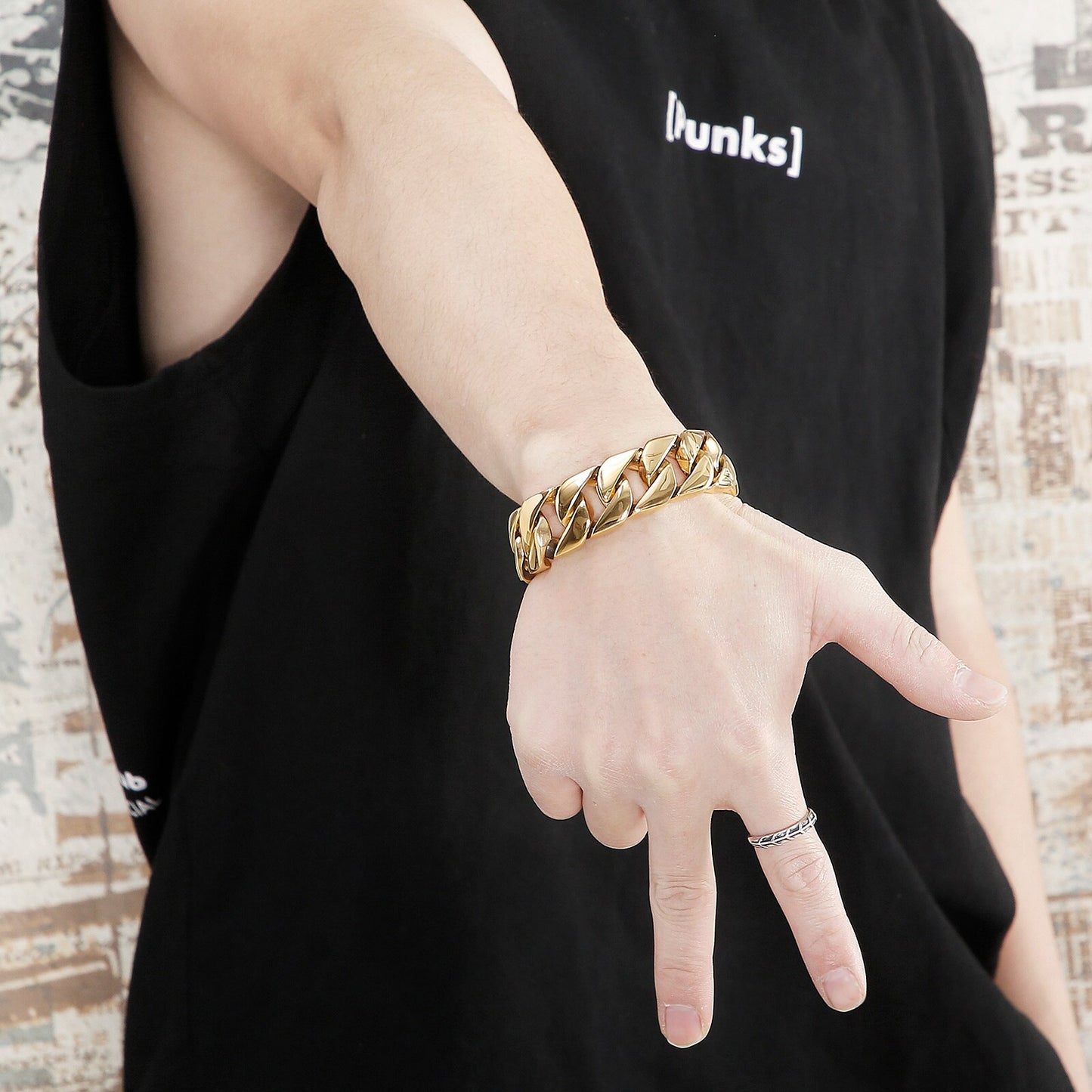 Classic Cuban Chain Mens Bracelet