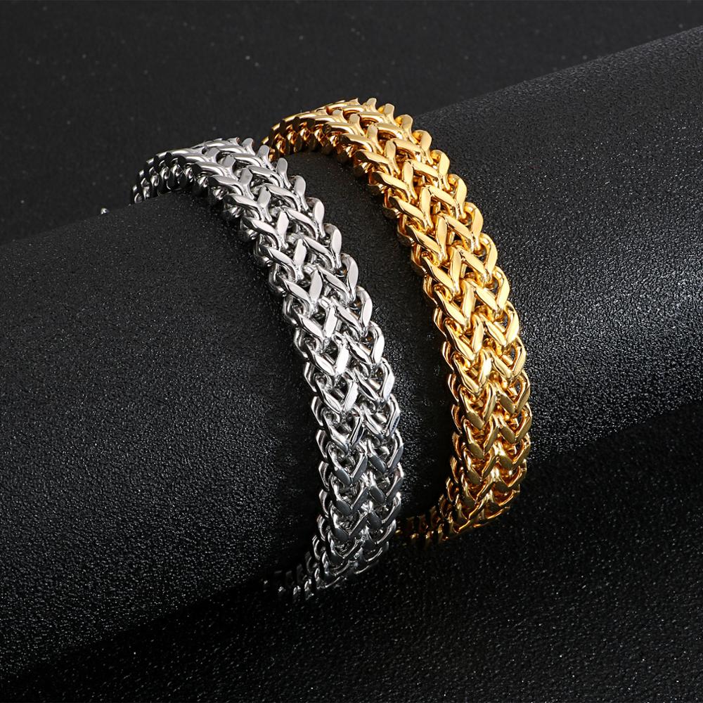 Dueling Wolves Chain Bracelet