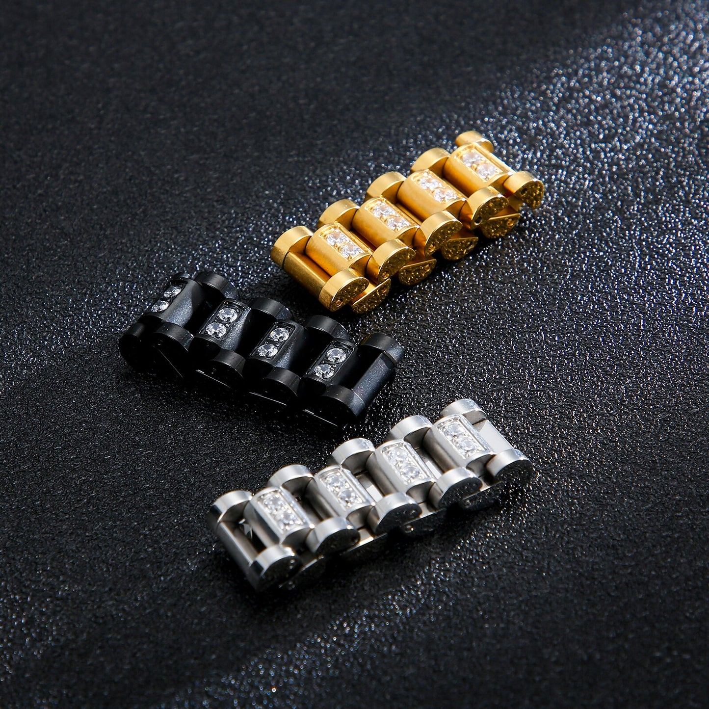 Zircon Watch Chain Ring
