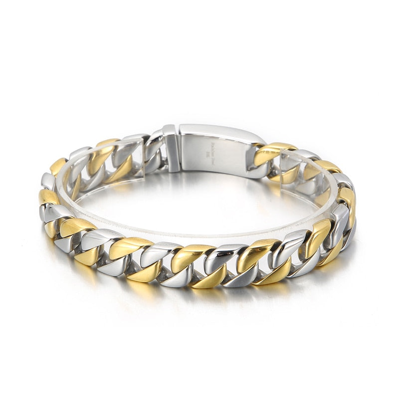 Narrow Cuban Chain Mens Bracelet