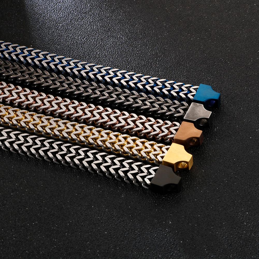 Colorblock Steel Strand Ring Bracelet