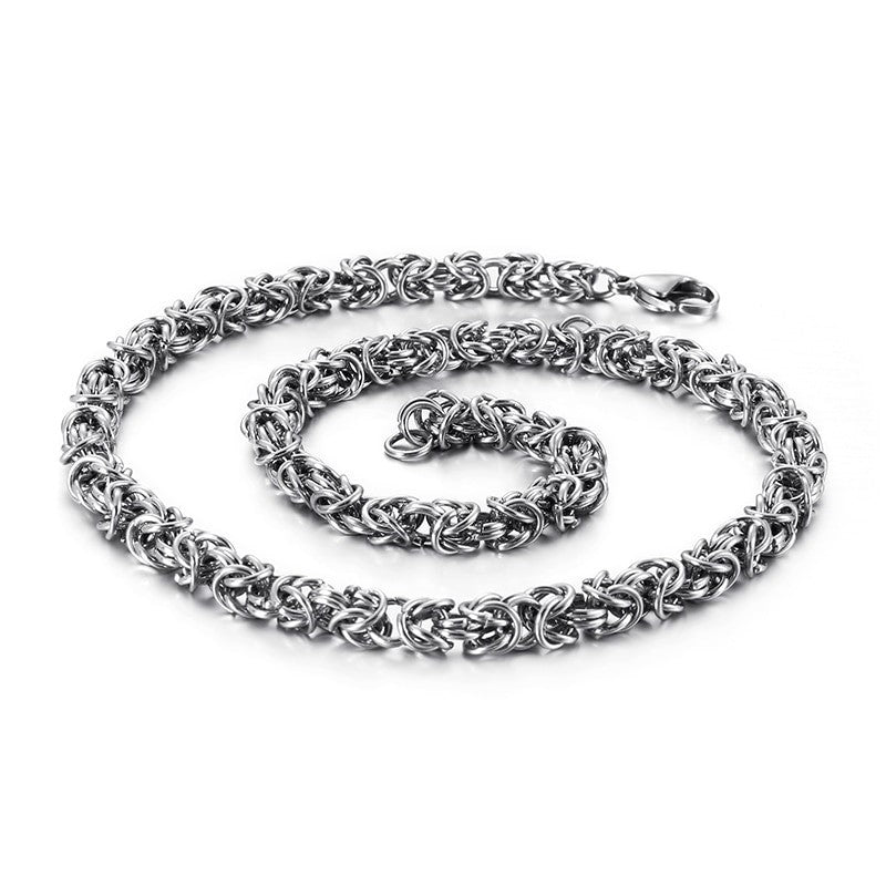 Heavy Chain Mail Byzantine Necklace
