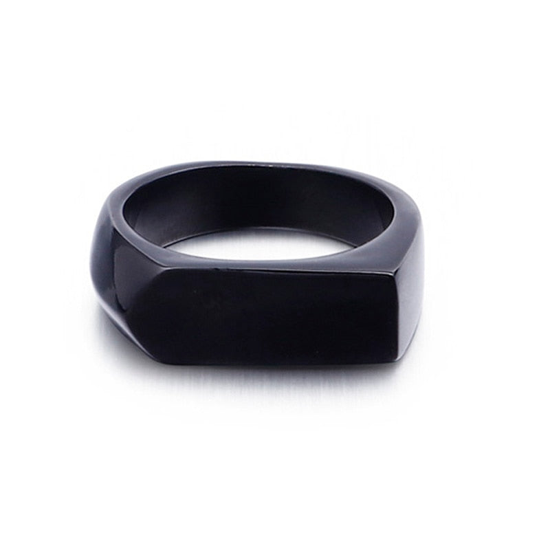 Bullet Silhouette Signet Ring