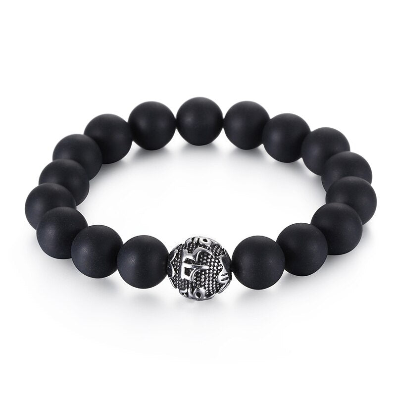Vintage Beads Tiger Eye Mens Bracelet