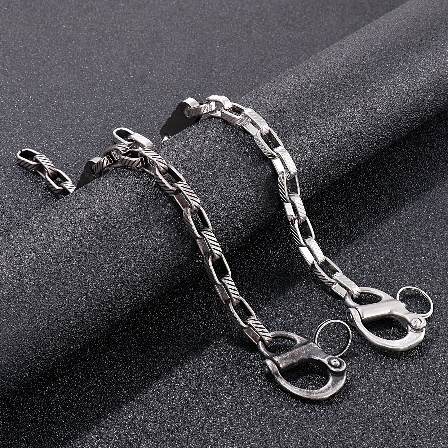 Grenade Clasp Military-Finish Bracelet