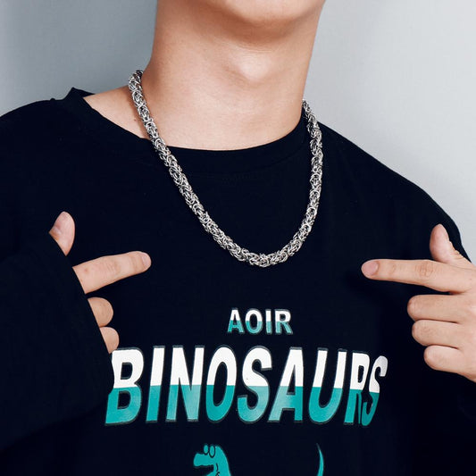 Heavy Chain Mail Byzantine Necklace