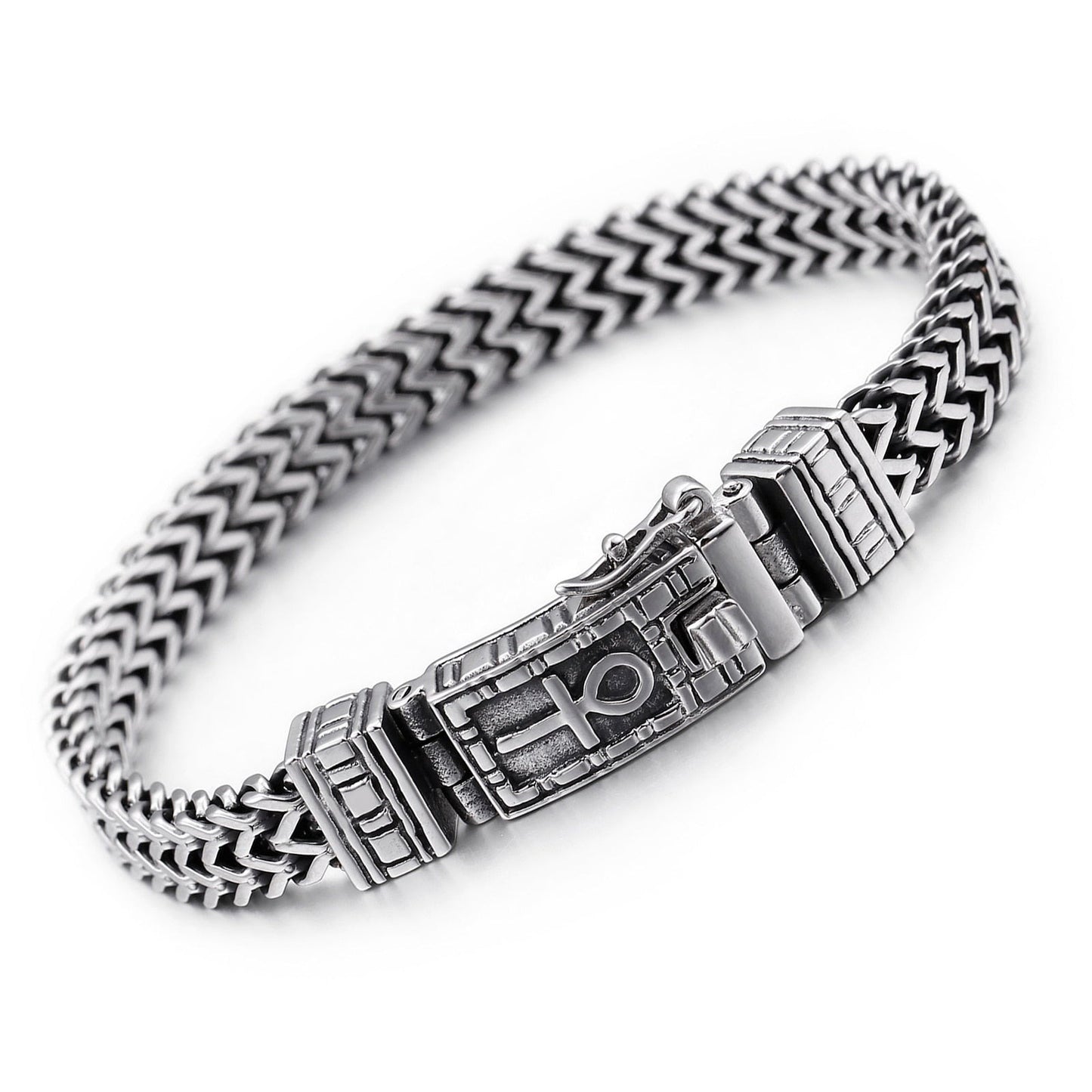 Ankh Bracelet Egyptian Ankh Symbol Steel Bracelet