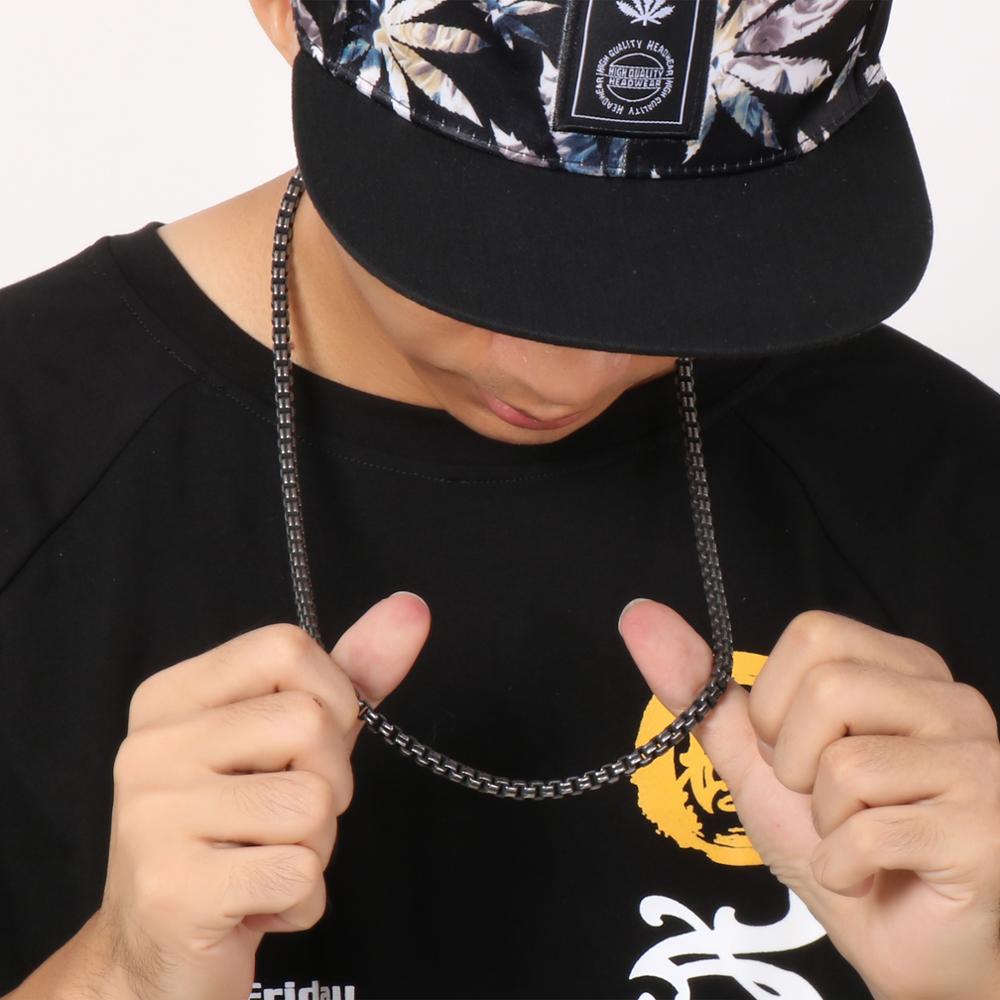 Retro Bubble Link Chain Mens Necklace