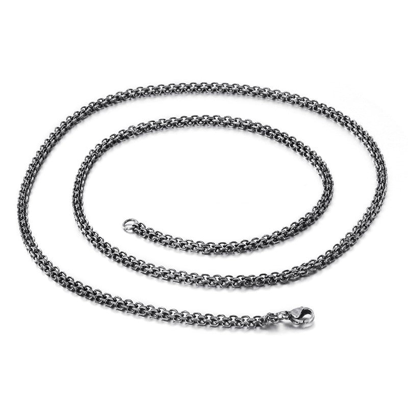 Gunmetal Rollo Chain Necklace