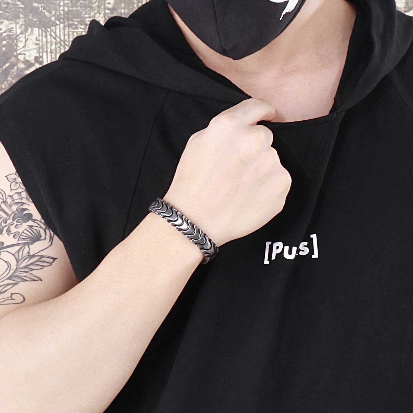 Ouroboros Snake Mens Bracelet