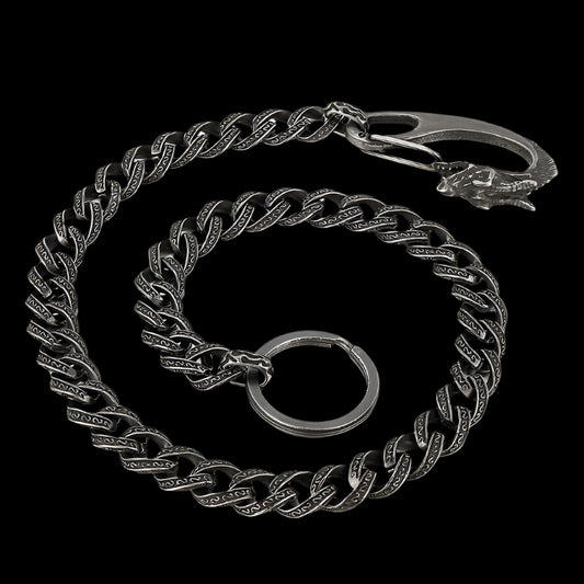 Clasp Dragon Charm Necklace