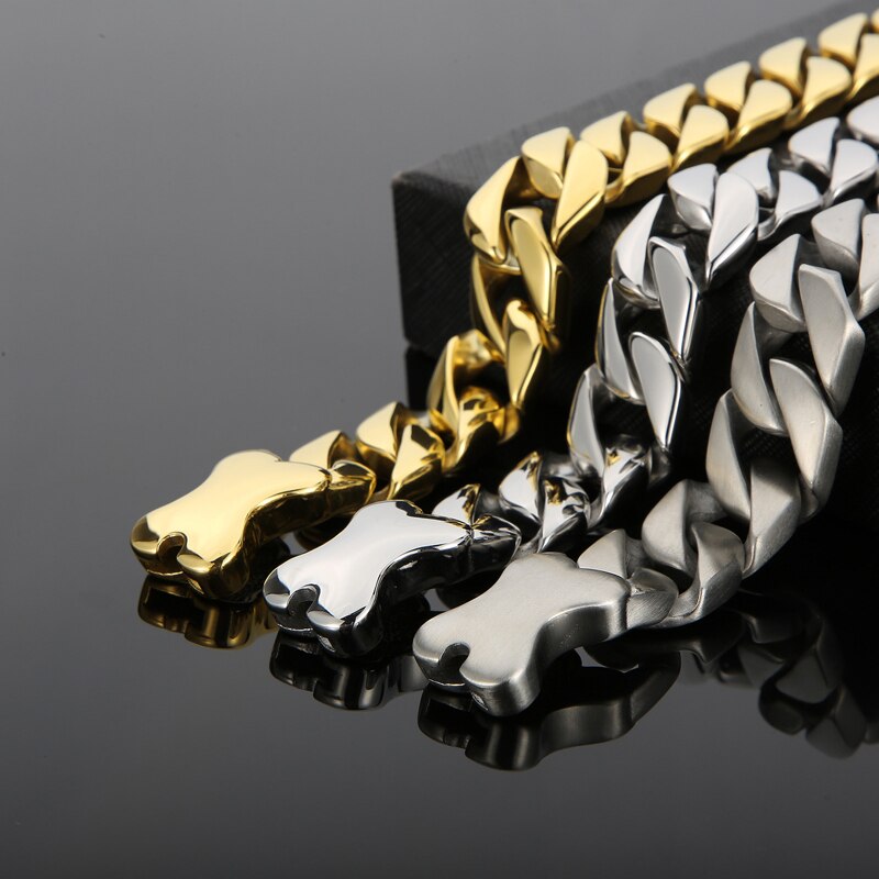 Dog Bone Giant Cuban Chain Bracelet