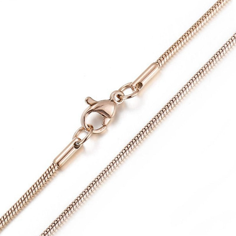 Classic Stainless Steel Snake Chain Necklace