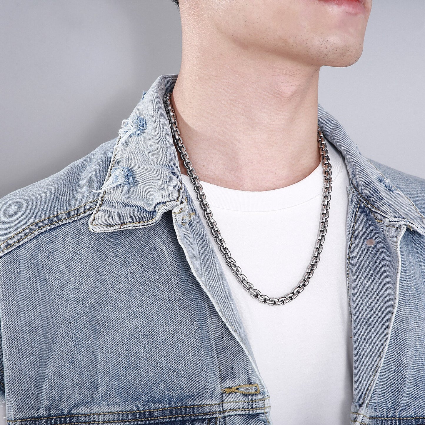 Casual Roll Chain Necklace