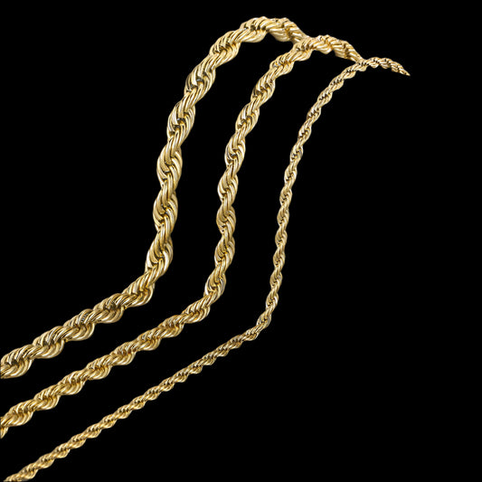Twisted Steel Rope Chain Necklace