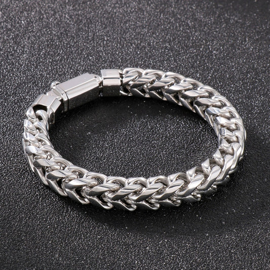 Wheat Chain Heavy Gauge Mens Bracelet