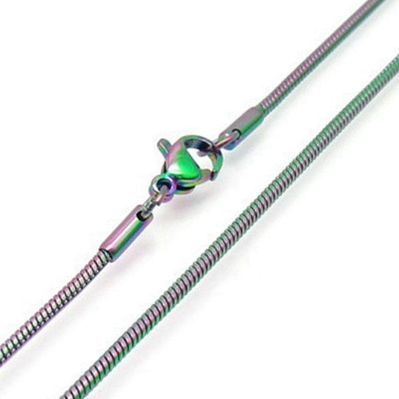 Classic Stainless Steel Snake Chain Necklace