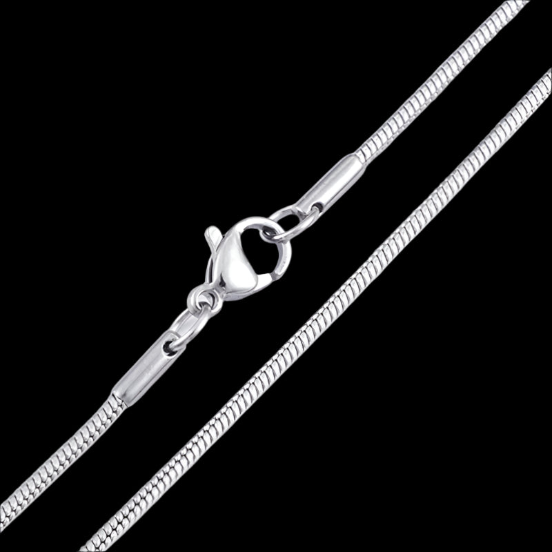 Classic Stainless Steel Snake Chain Necklace
