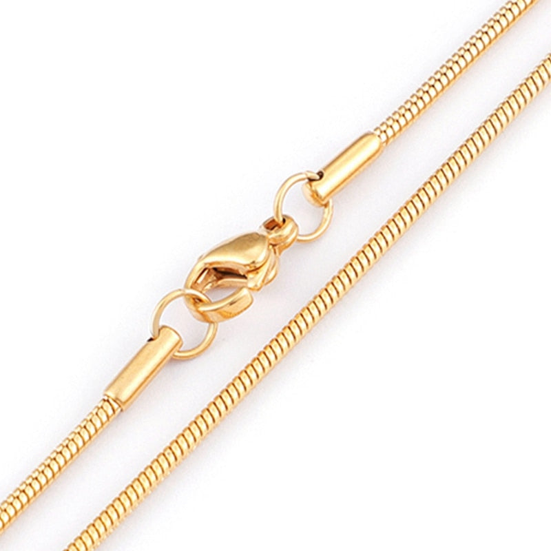 Classic Stainless Steel Snake Chain Necklace