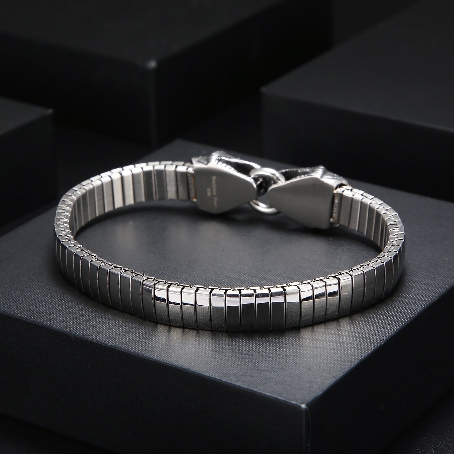 Dual Serpent Watch Link Bracelet